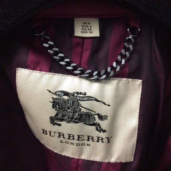 Burberry London Quilted Jacket Belted Motorcycle 4 - Picture 4 of 8